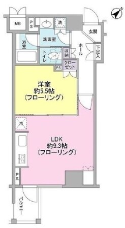 クオリア銀座の物件間取画像
